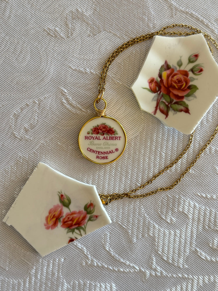Back label for the pattern Centennial Rose