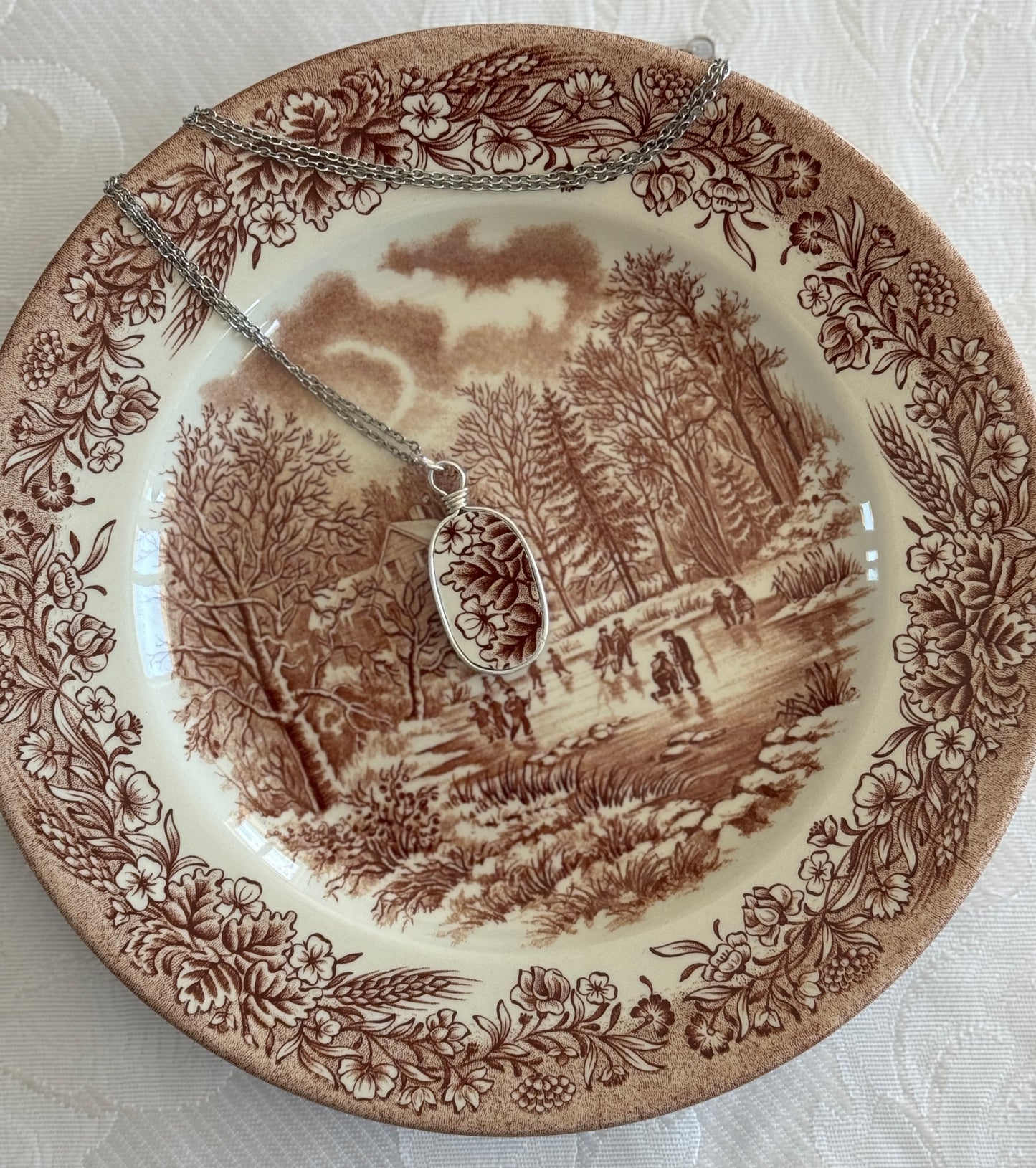 The Lost China Collection Oval, The Border Garden, Silver