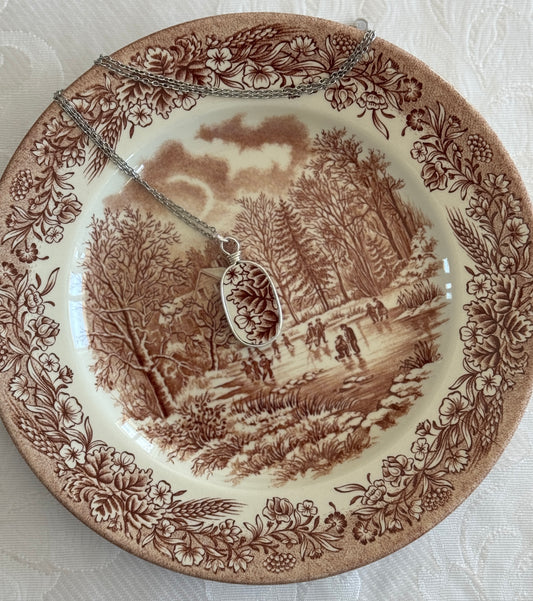The Lost China Collection Oval, The Border Garden, Silver