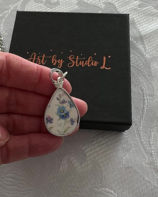 Memory Lane Teardrop, The Blue Cluster, Silver