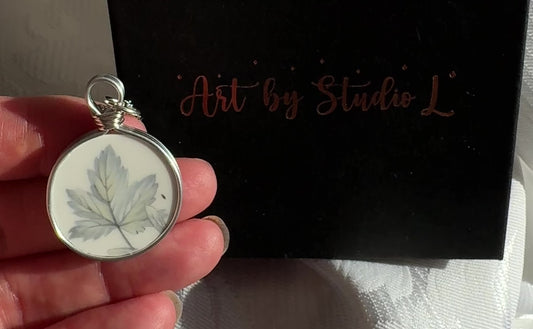 Silver Maple Round, The Single Leaf, Silver