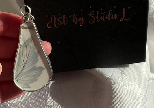 Silver Maple Teardrop, The Turned Leaf, Silver